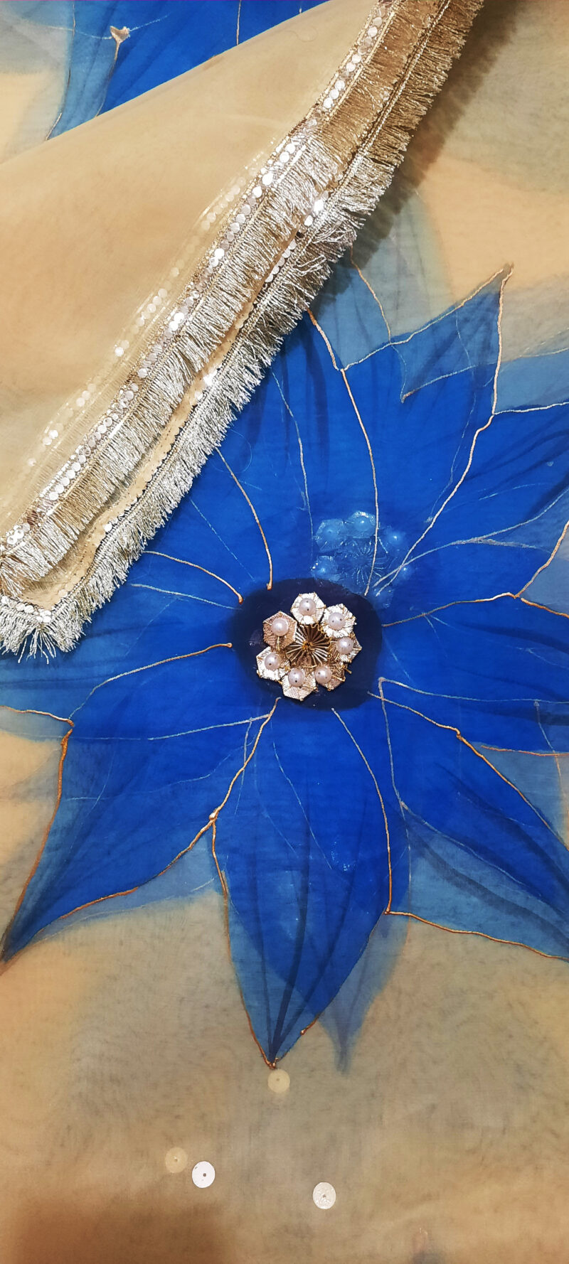 Ocean Blue Dupatta